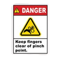 Hazard Sticker - Pinch Point