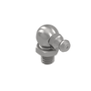 Zinc-Plated Steel Grease Fitting, 90 Degree Elbow, M6 x 1 mm Thread, Male, 18 mm